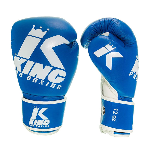 King Pro Boxing Bokshandschoenen Platinum - Blauw/Wit