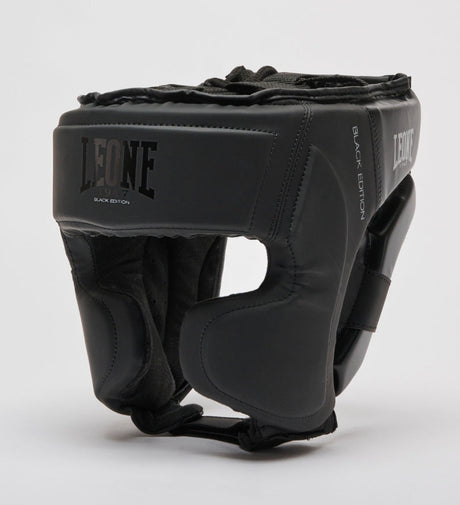 Leone Casco da boxe 'Black Edition' - Nero/Nero - Caschi da boxe