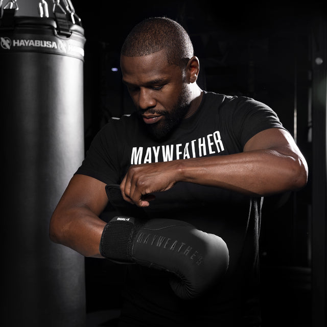 Hayabusa x Mayweather Boxhandschuhe Champ – Schwarz/Schwarz