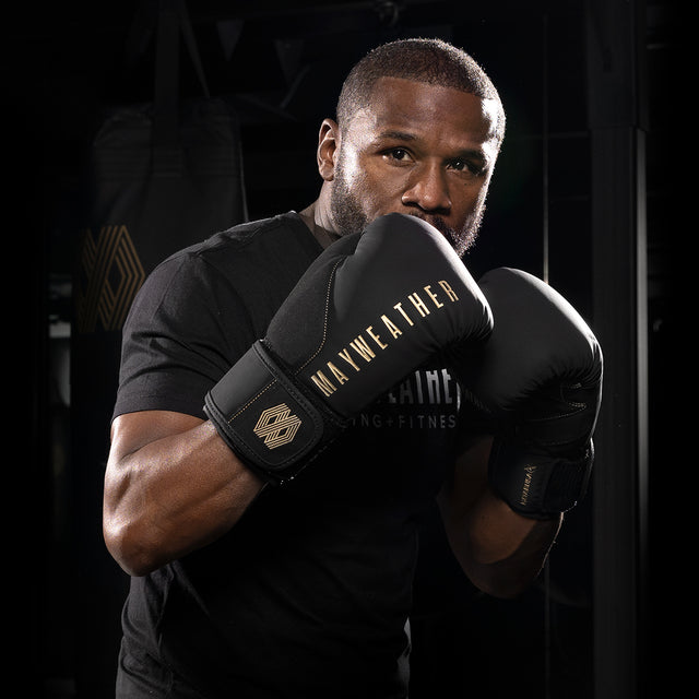 Hayabusa x Mayweather Boxhandschuhe Champ – Schwarz/Gold