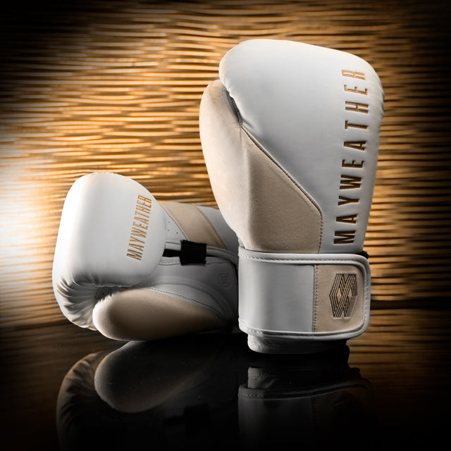 Guantoni da boxe Hayabusa x Mayweather Champ – Bianco/Oro
