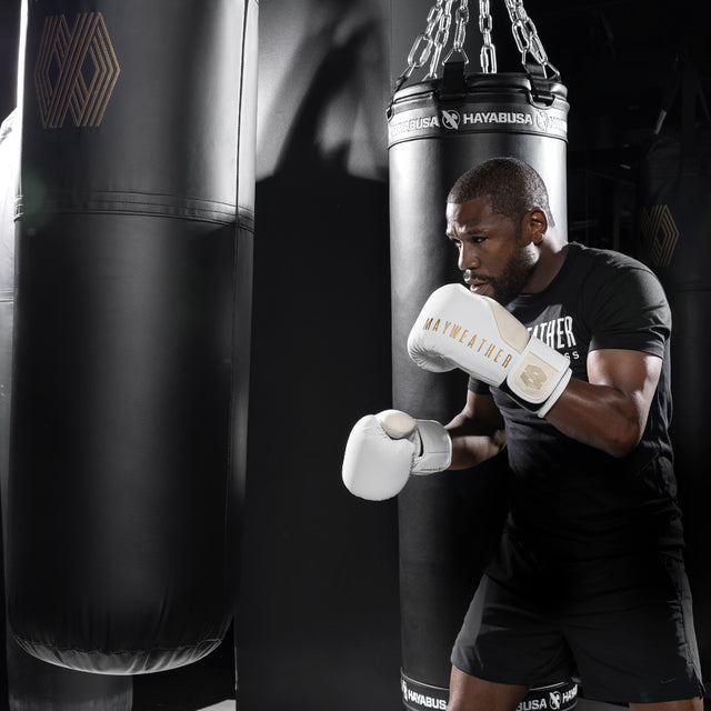 Guantoni da boxe Hayabusa x Mayweather Champ – Bianco/Oro