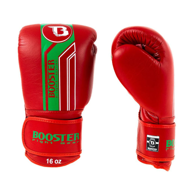 Guantoni da boxe Booster V9 'Morocco' – Rosso/Verde
