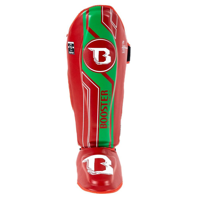 Booster Schienbeinschoner V9 'Morocco' – Rot/Grün