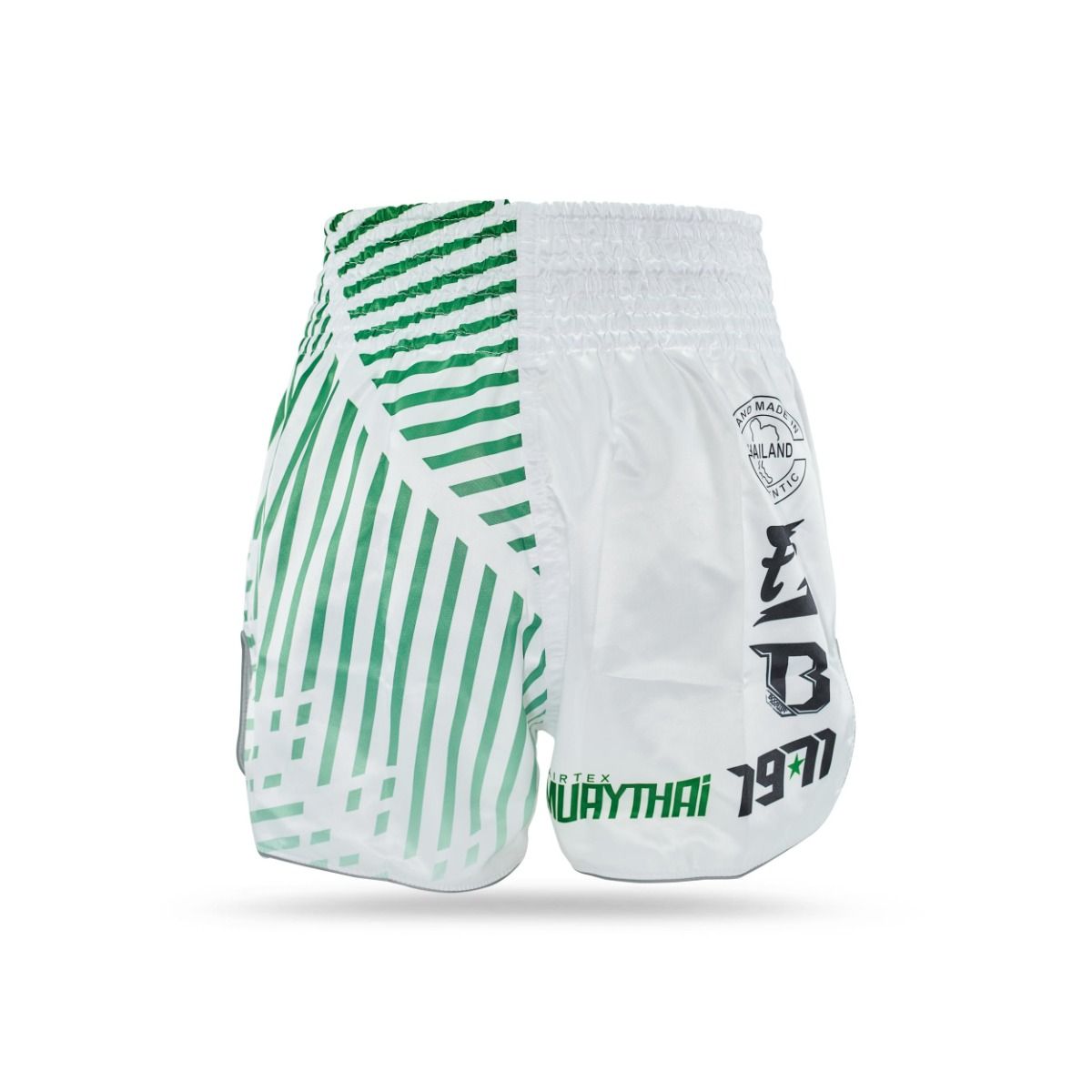 Short de Muay-Thaï Fairtex FXB Racer - Blanc/Vert