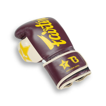 Gants de boxe Fairtex FXB V2 - Rouge bordeaux/Crème