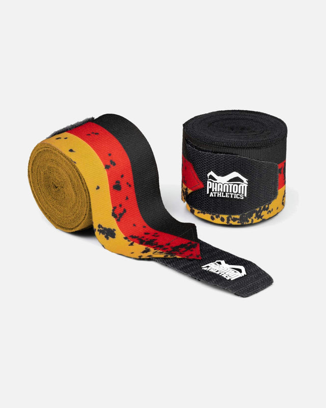 Bandes de boxe Phantom Athletics – Noir/Rouge/Or