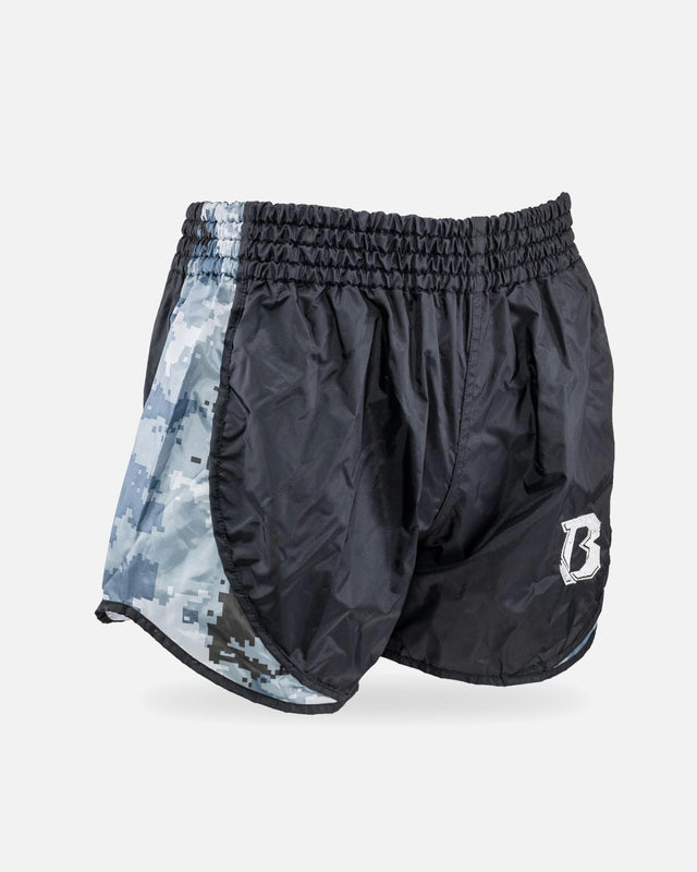 Shorts de Muay Thai Booster Retro Hybrid – Gris