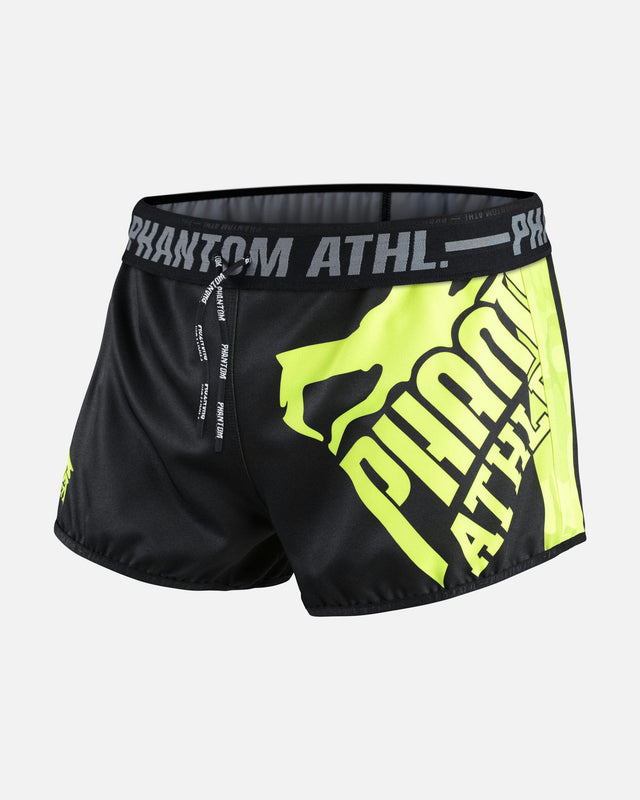 Pantalones de Muay Thai Phantom Athletics Revolution – Negro/Neón