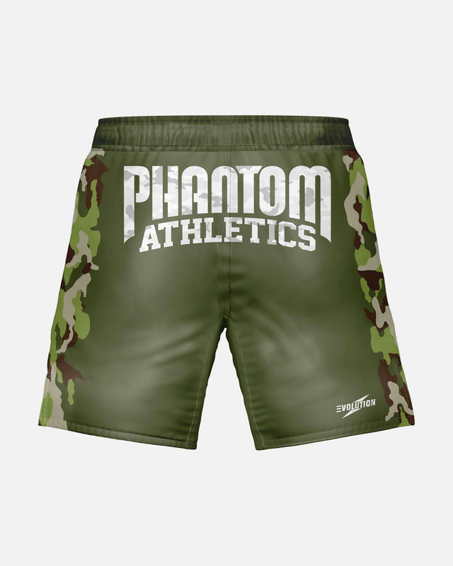 Shorts de MMA Phantom Athletics EVO Warfare – Army Camo