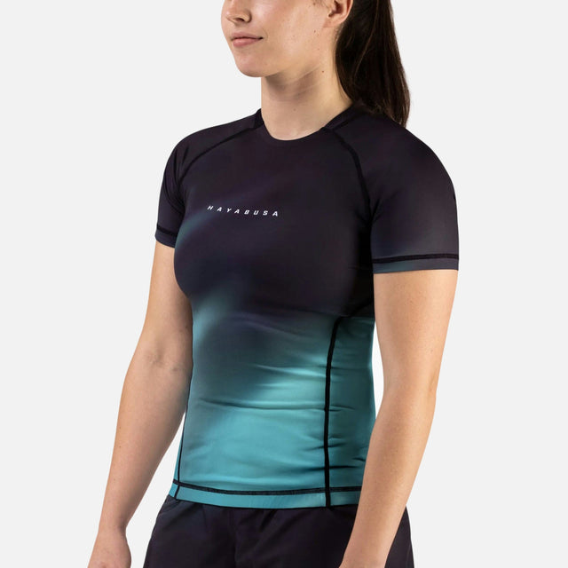 Rashguard Hayabusa Apex Nova – Manica corta donna – Petrolato