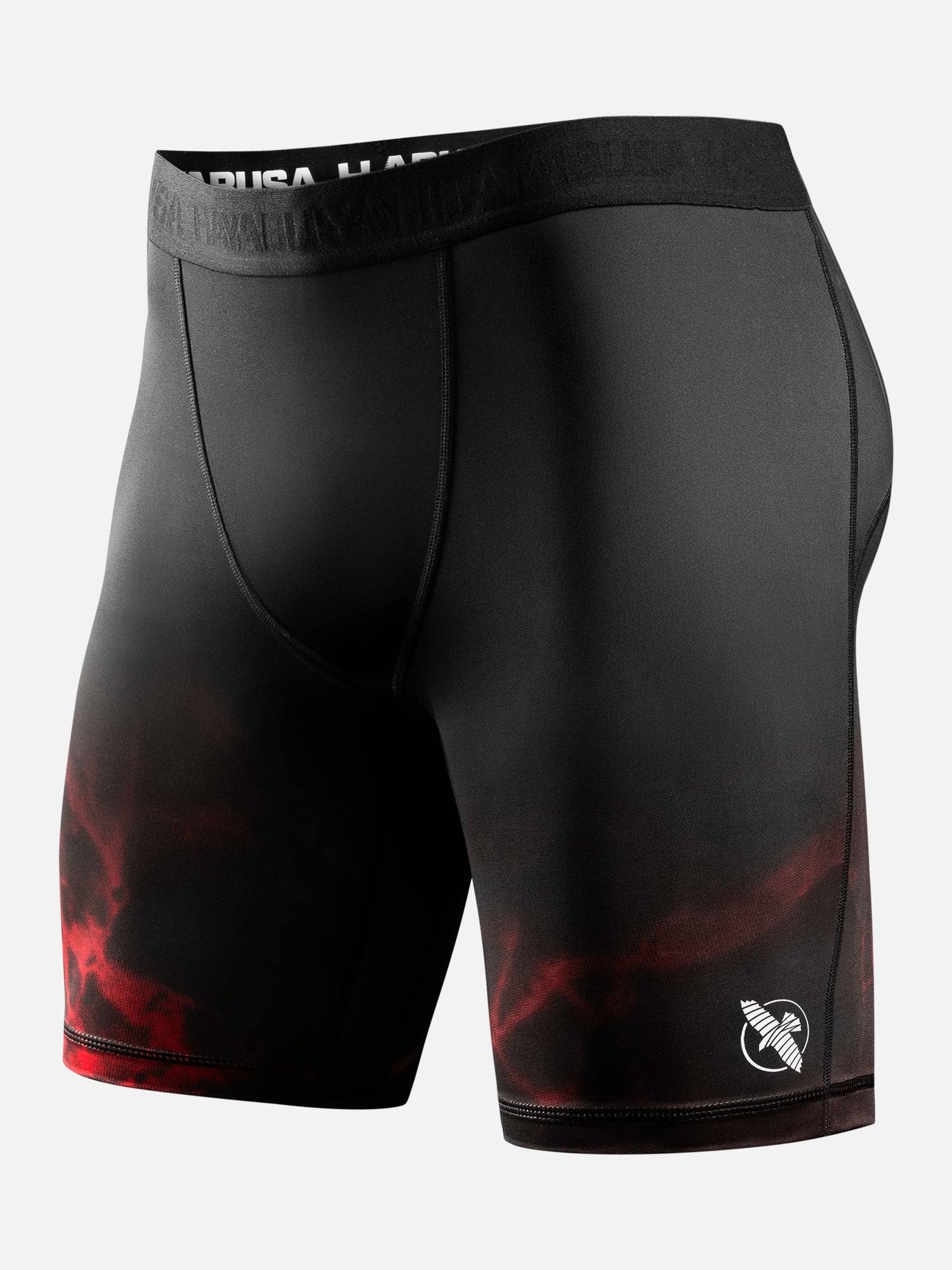 Hayabusa x UFC BJJ Compression shorts – Black/Red
