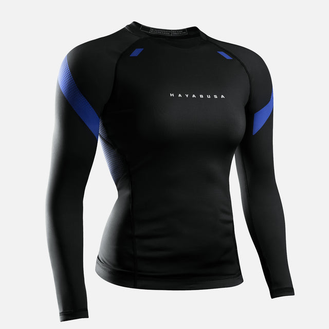 Hayabusa Rashguard Pro Ranked Lange Mouwen Damen – Blau