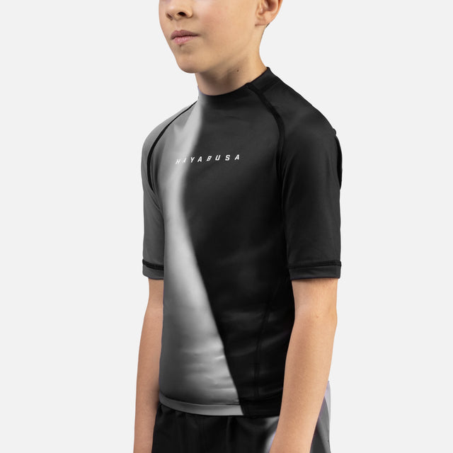 Rashguard Hayabusa Apex Nova Maniche Corte Bambini – Nero