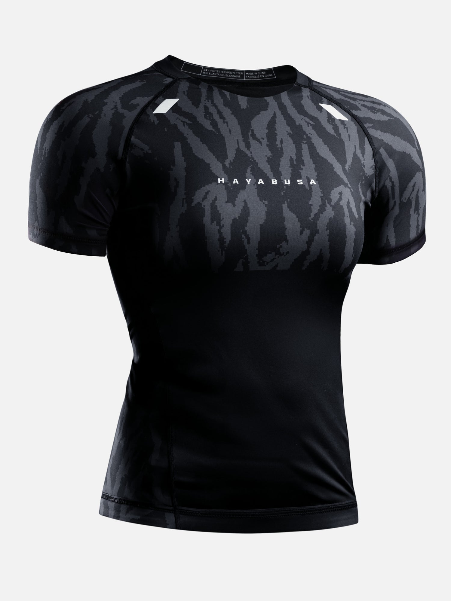 Hayabusa Rashguard Apex Vantage Korta Ärmar Dam - Svart
