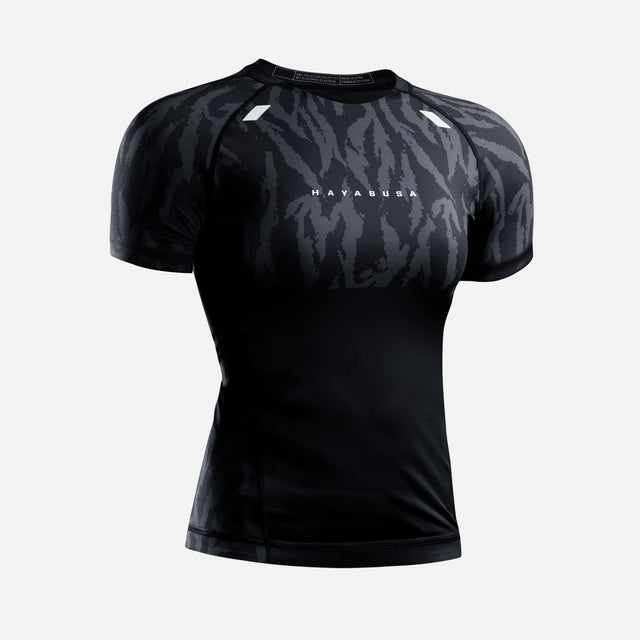 Hayabusa Rashguard Apex Vantage Korta Ärmar Dam - Svart