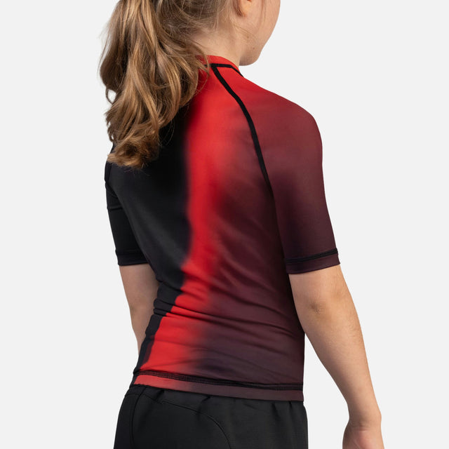 Rashguard Hayabusa Apex Nova Maniche Corte Bambini - Rosso