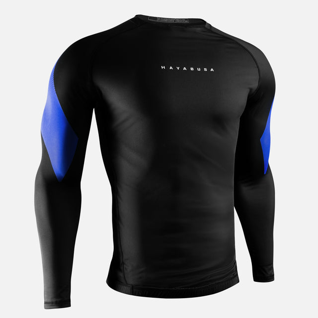 Rashguard Hayabusa Pro Ranked Manga Larga – Azul
