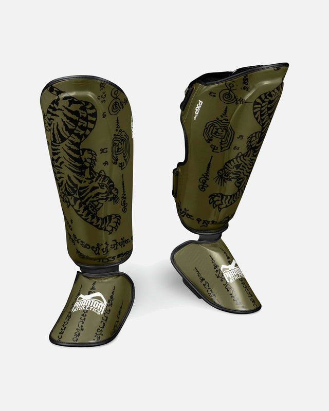 Paratibie Phantom Athletics Muay Thai – Verde militare