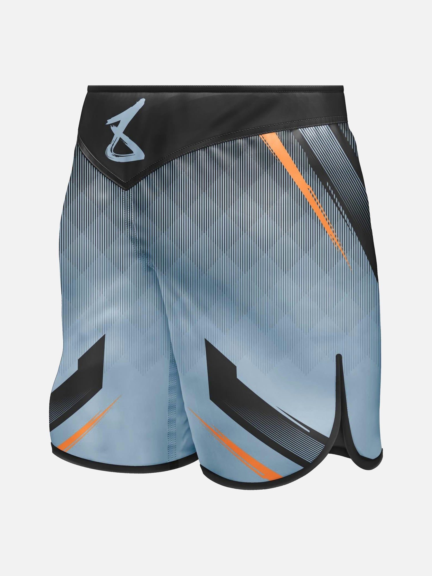8 WEAPONS MMA-Shorts Shift – Eisgrau/Orange