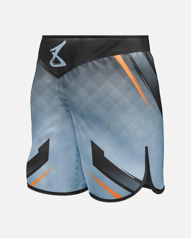 8 WEAPONS MMA-Shorts Shift – Eisgrau/Orange