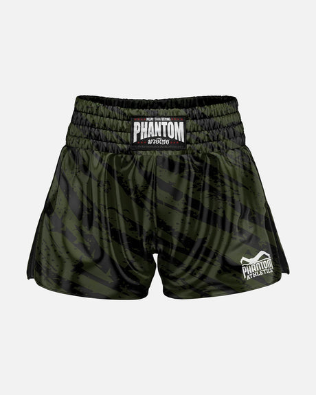 Shorts de Muay Thai Phantom Athletics Tiger Camo – Gris