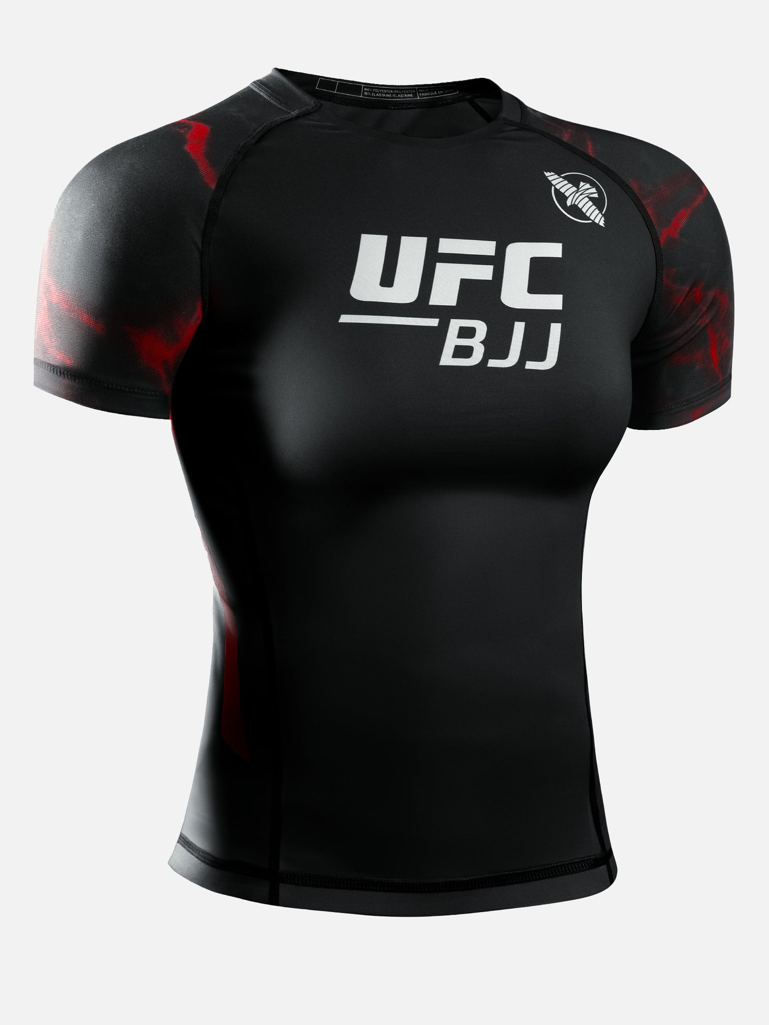 Rashguard Hayabusa x UFC BJJ Maniche Corte Donna – Nero/Rosso