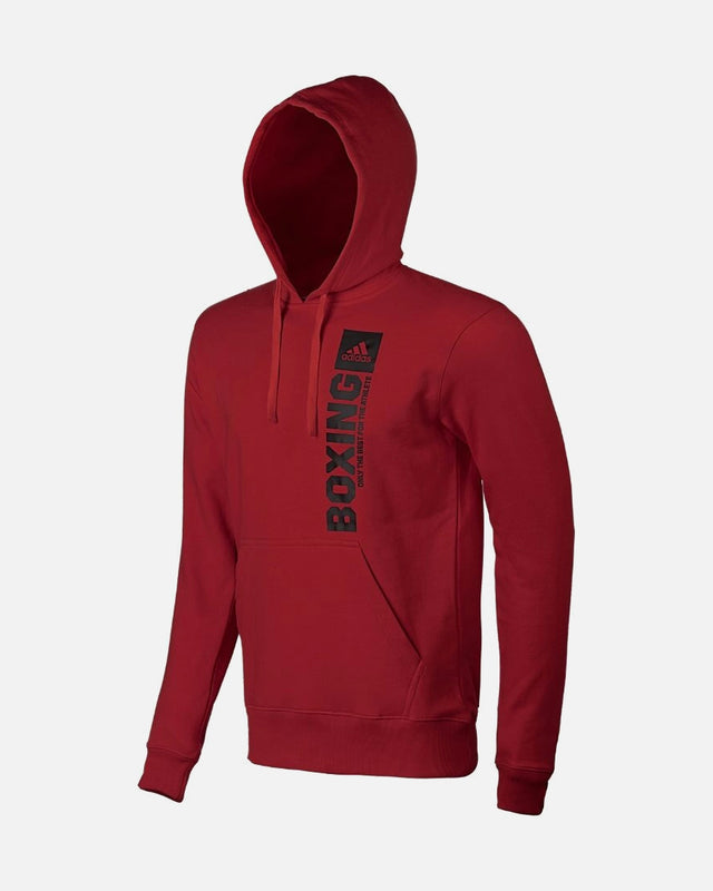 Adidas Hoodie Community Vertical Boxe – Rouge/Noir