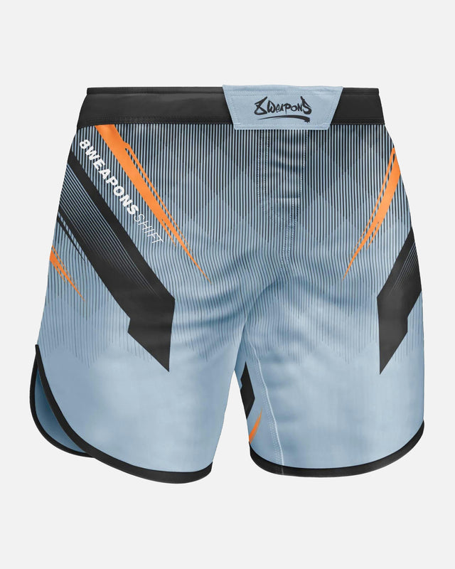 8 WEAPONS MMA-Shorts Shift – Eisgrau/Orange