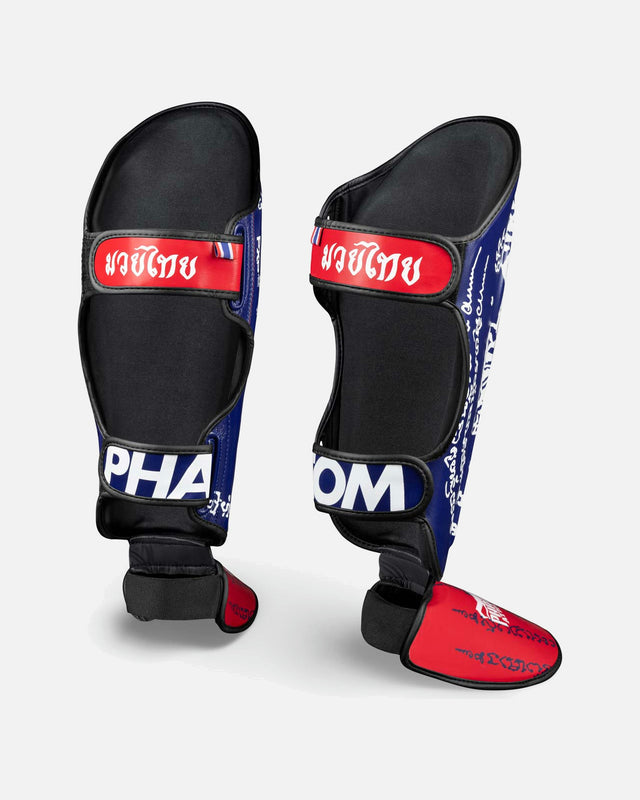 Protège-tibias Phantom Athletics Muay Thai – Bleu