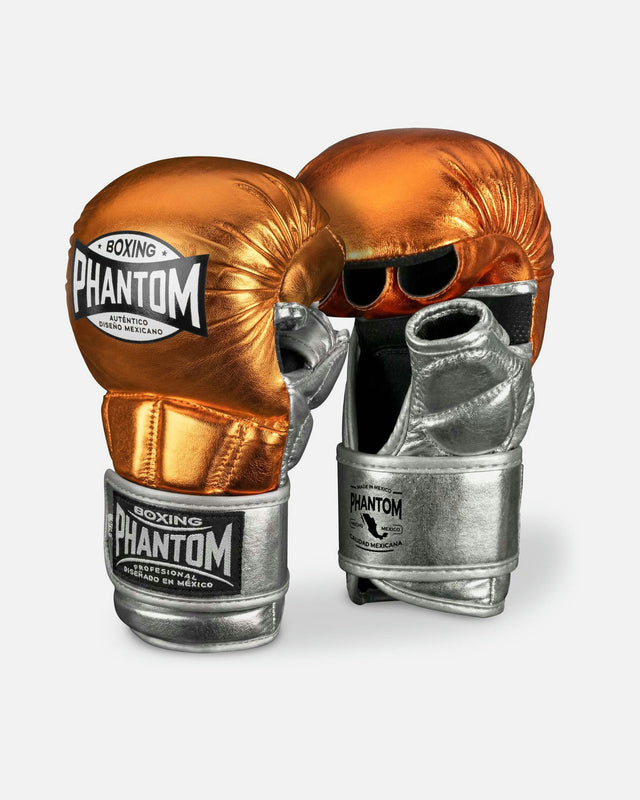 Rękawice MMA Phantom Athletics Mexico – Pomarańczowe/Srebrne