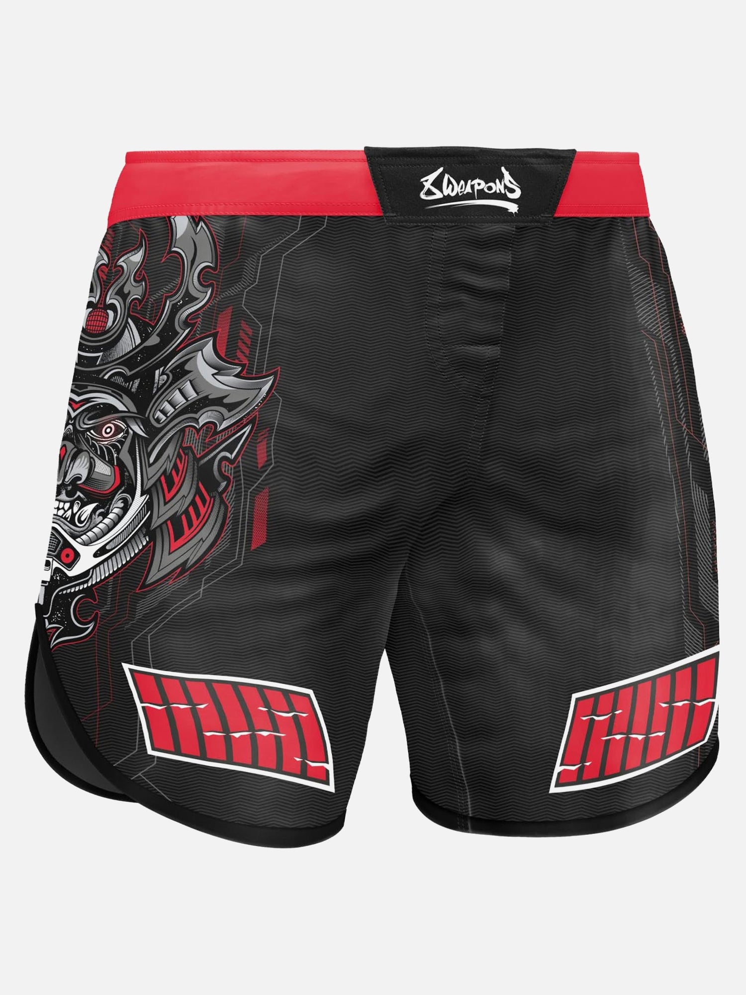 8 WEAPONS MMA Shorts Samurai 2.0 - Zwart/Rood