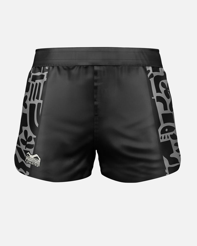 Shorts de MMA Phantom Athletics Fusion-R Groundgame – Noir/Gris