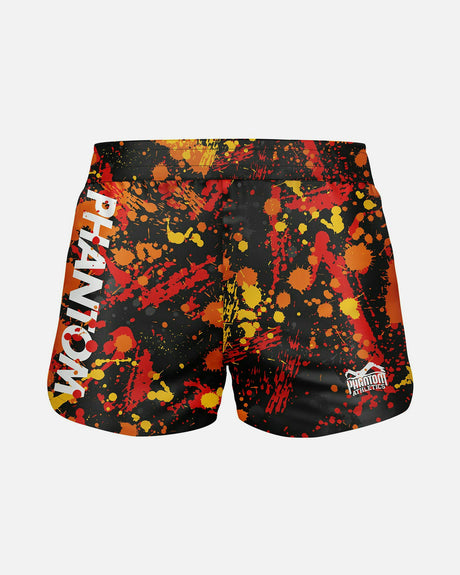 Phantom Athletics MMA Shorts Fusion Splatter - Rood