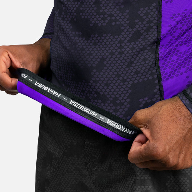 Hayabusa Rashguard Ranked Lange Ärmel – Lila