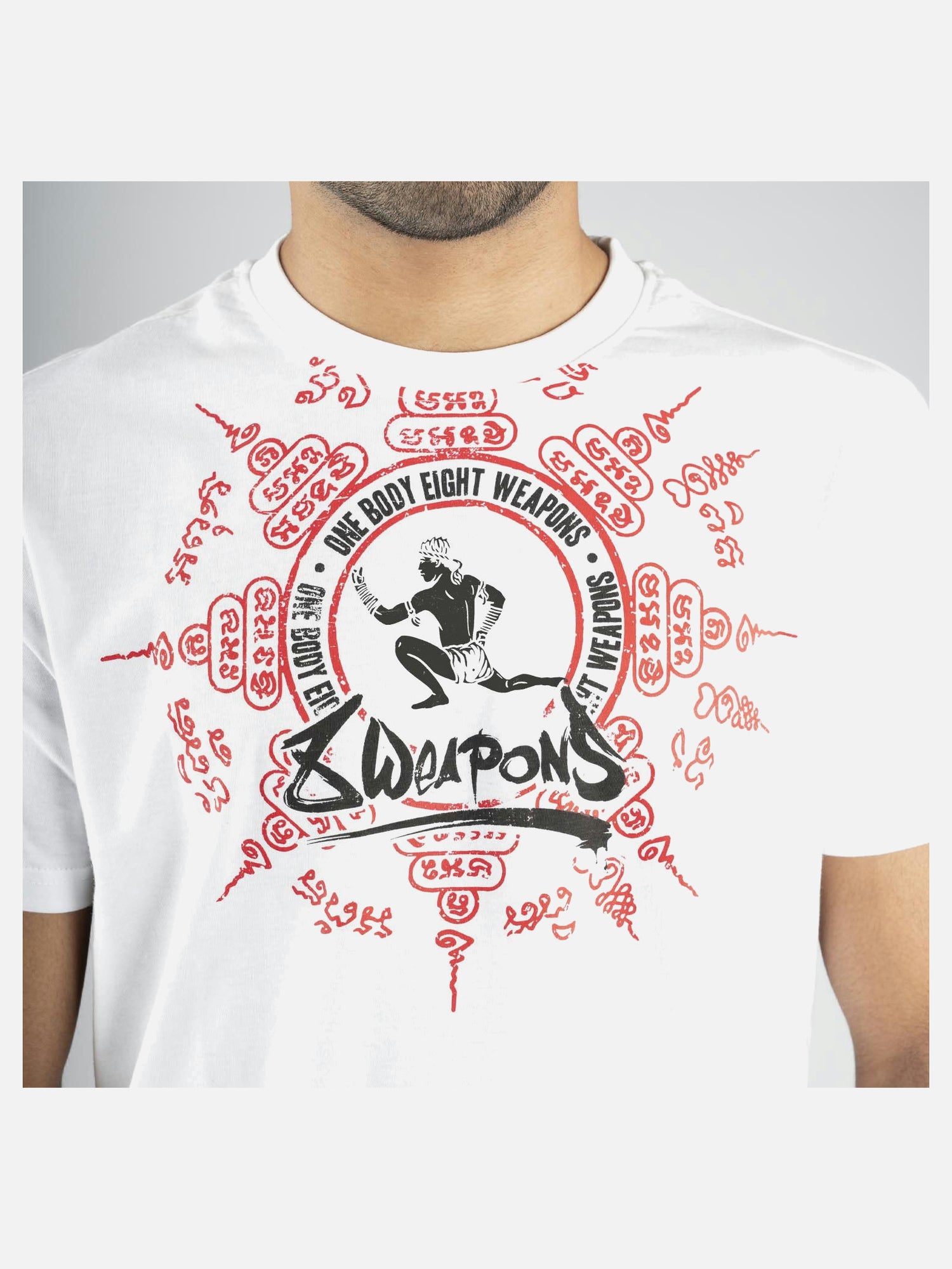 8 WEAPONS T-Shirt Eight Ways Yant – White