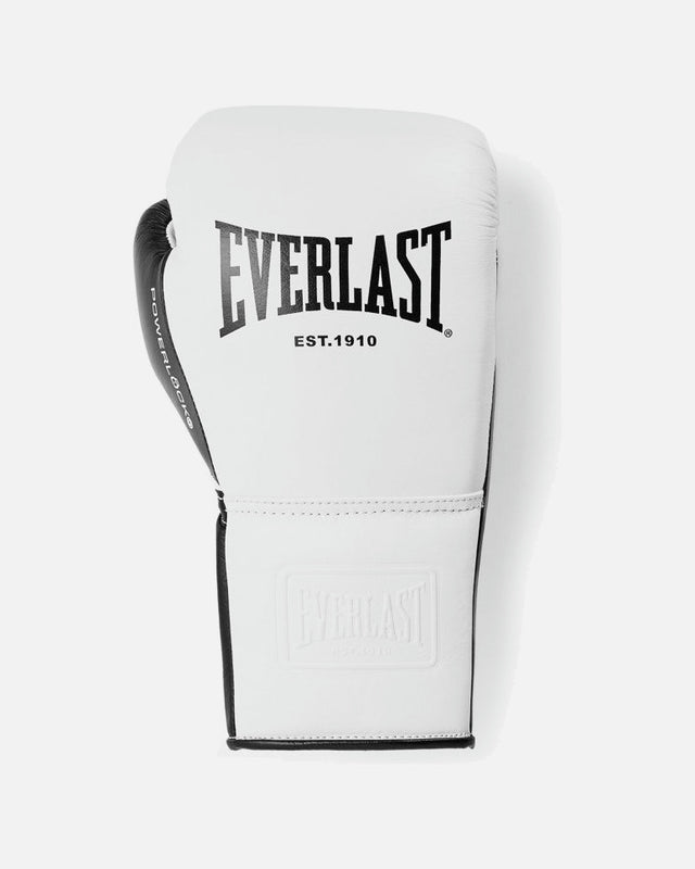 Gants de boxe Everlast Powerlock Pro OG – Blanc/Noir