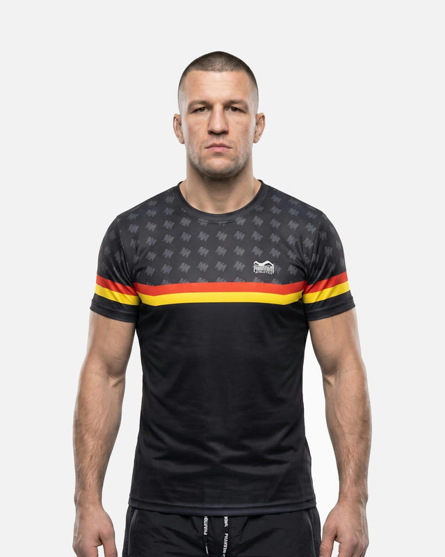 Phantom Athletics T-Shirt EVO+ Germany – Schwarz/Rot/Gold