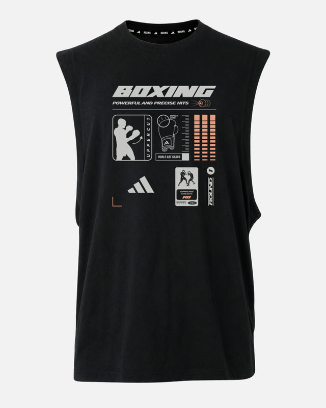 Adidas T-shirt Boxing Graphic Line SL - Sort