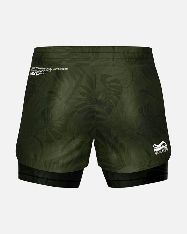 Shorts de MMA Phantom Athletics Fusion 2in1 – Vert