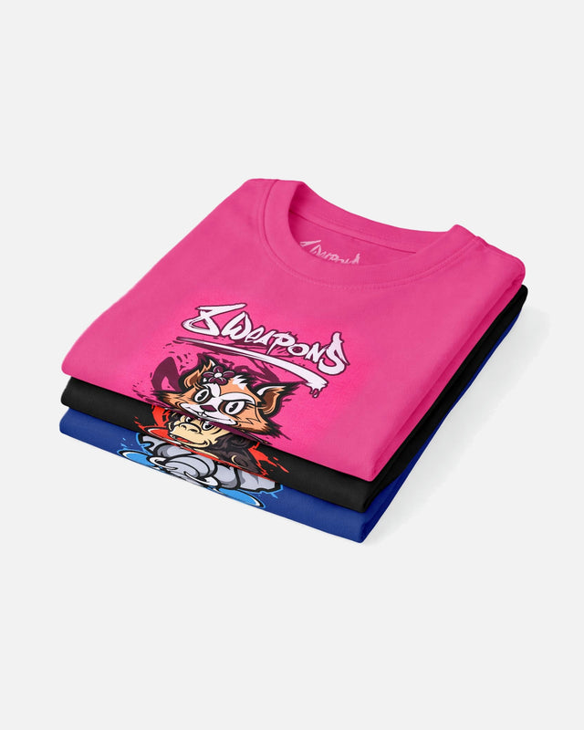 Camiseta 8 WEAPONS Niños - Rosa