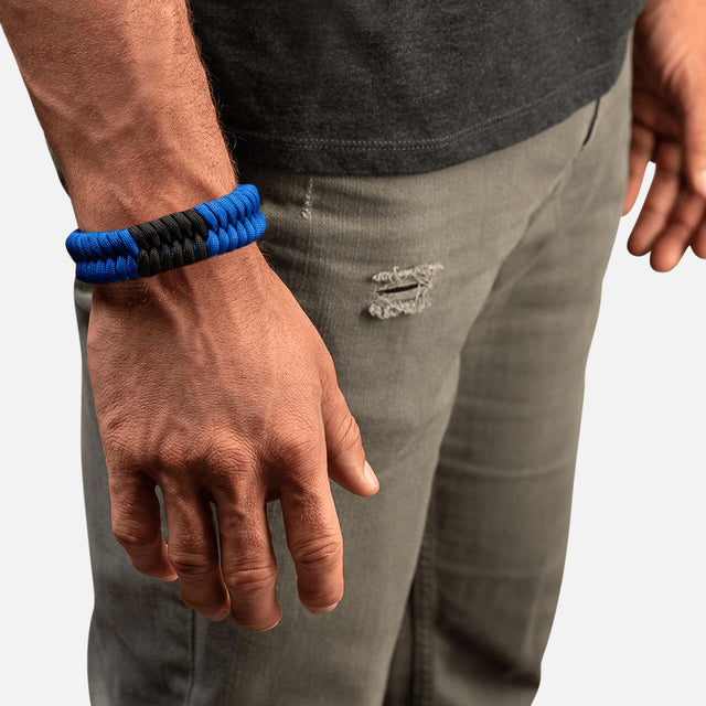 Pulsera de Paracord Hayabusa para Jiu Jitsu – Azul