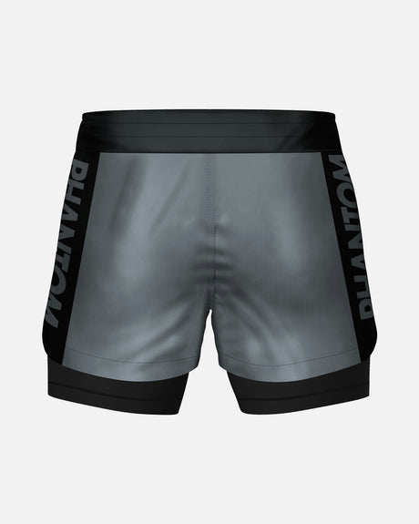 Kompresní kraťasy Phantom Athletics Fusion 2in1 Apex – Šedé
