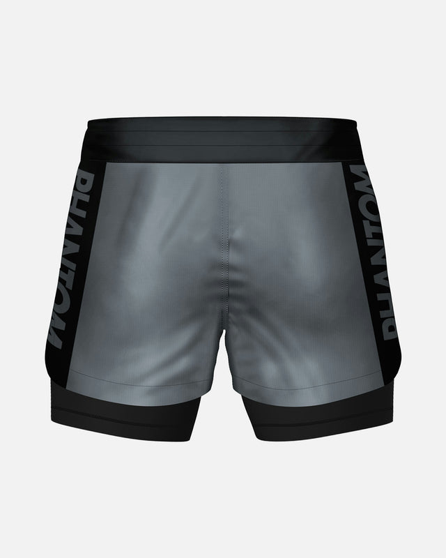 Pantalones de compresión Phantom Athletics Fusion 2in1 Apex – Gris