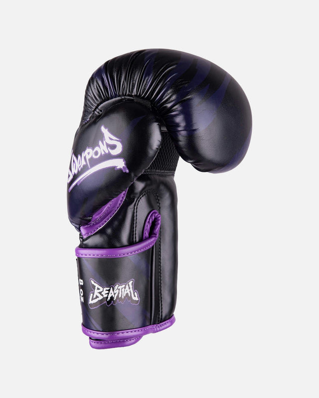 Gants de boxe 8 WEAPONS Beastial Panther Enfant – Noir/Violet