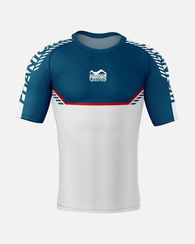 Rashguard Phantom Athletics EVO Apex Manches courtes – Bleu