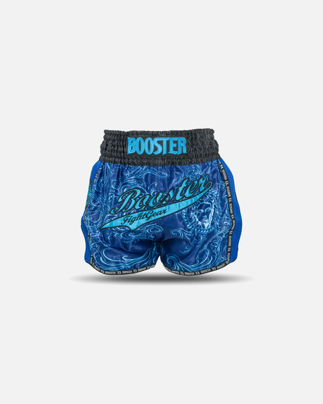 Pantaloncini Muay Thai Booster Medusa – Blu