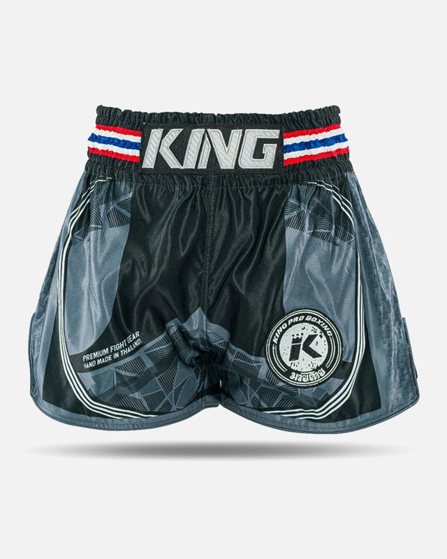 Shorts de Muay Thai King Pro Boxing Flag – Noir