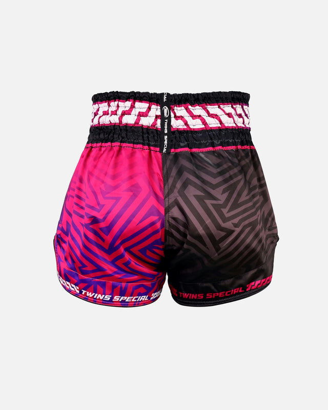 Twins Muay Thai Shorts TTBL Maze – Pink