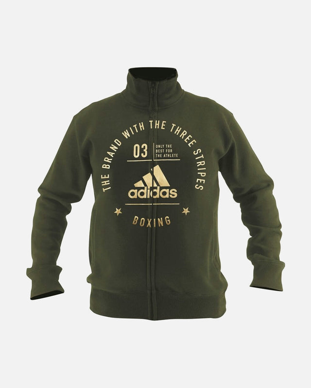 Adidas Trainingsjas Community Boxing – Grün/Gold